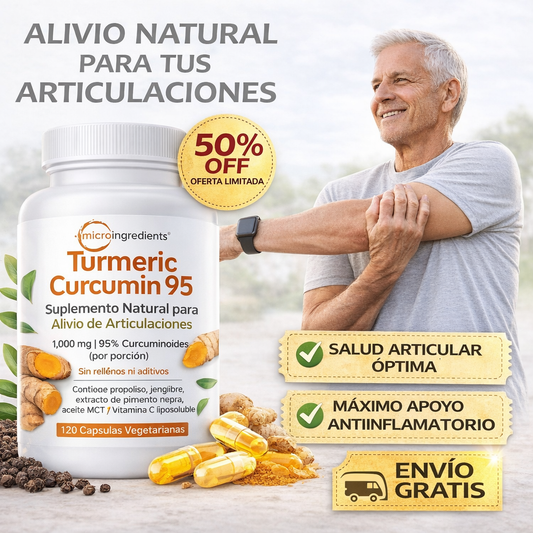 🌿Cúrcuma Complex 4 en 1 – Alivio natural para la inflamación y el dolor 💪