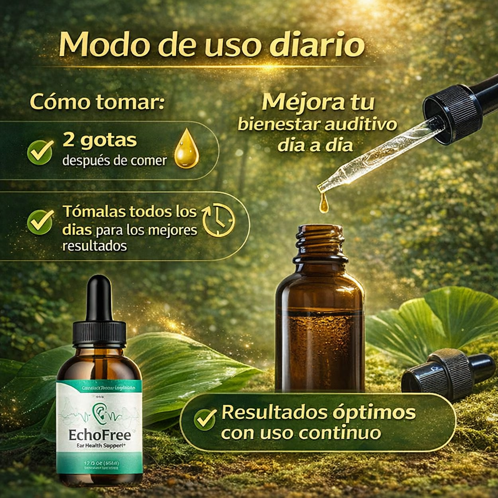 EchoFree Pro - Salud Auditiva Alivio Gotas (Tinnitus)