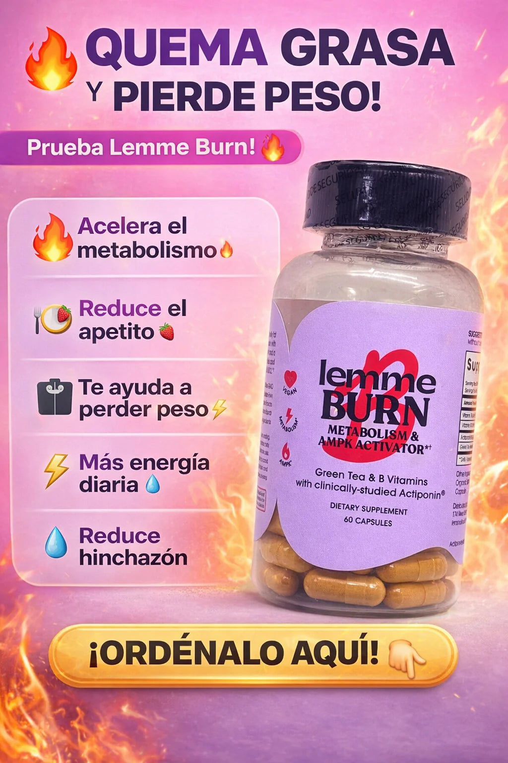 🔥LEMME BURN Original — Activa tu metabolismo y transforma tu cuerpo 💜