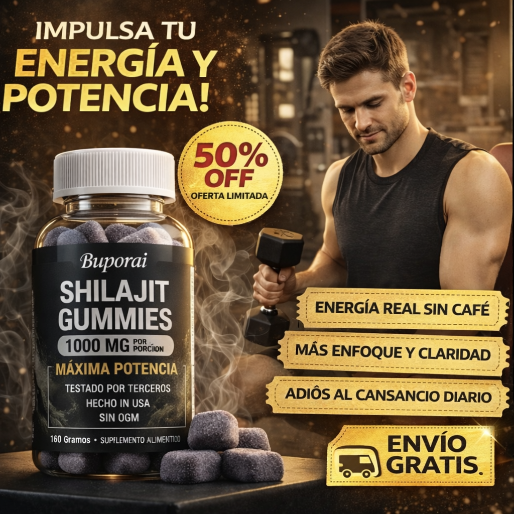 Shilajit Gomitas - Energía, Fuerza Real y Vitalidad