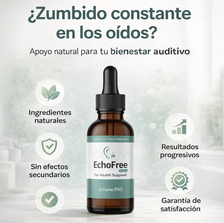 EchoFree Pro - Salud Auditiva Alivio Gotas (Tinnitus)