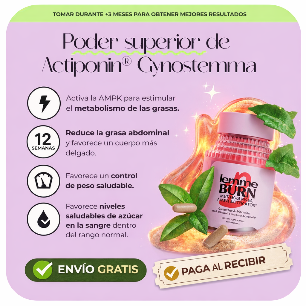🔥LEMME BURN Original — Activa tu metabolismo y transforma tu cuerpo 💜