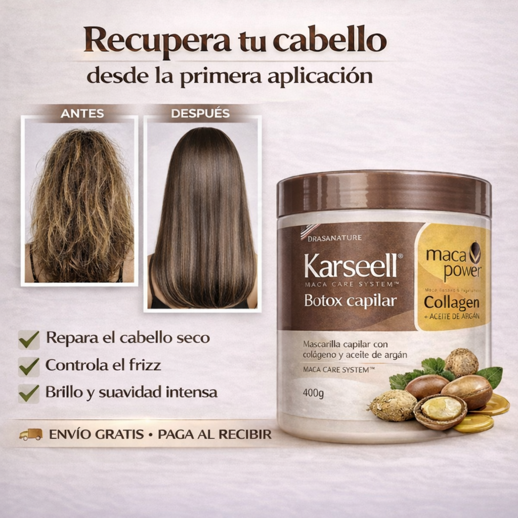 ✨ Karseell Botox Capilar Hidratación y Reparación Intensiva ORIGINAL🔥